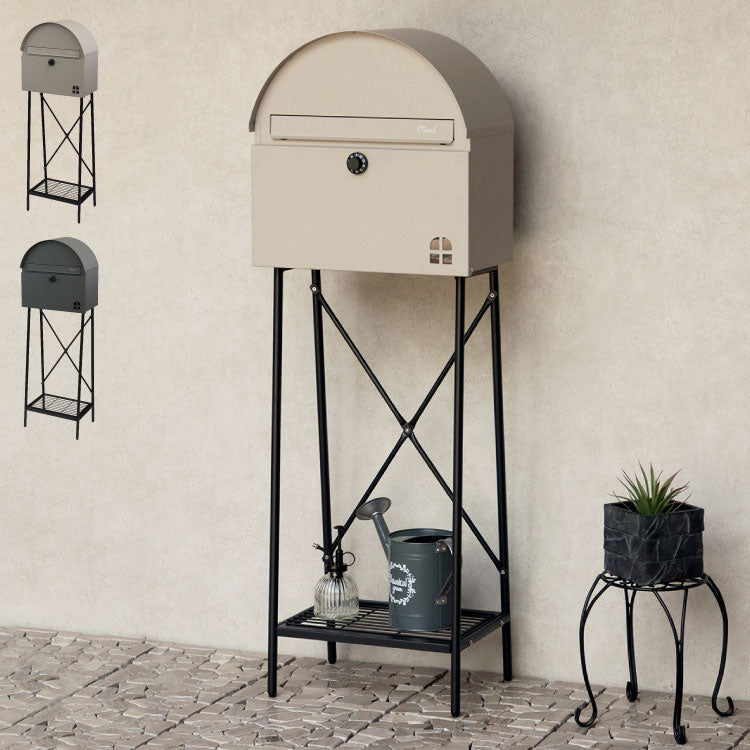 スタンドポスト Karon カロン スタンドタイプ セキュリティ スリット窓 アジャスター付き SDM-091 SDM-092 MOJYU スタンドタイプ 置き型ポスト メールボックス 新聞受け 宅配ボックス 置き配(代引不可)