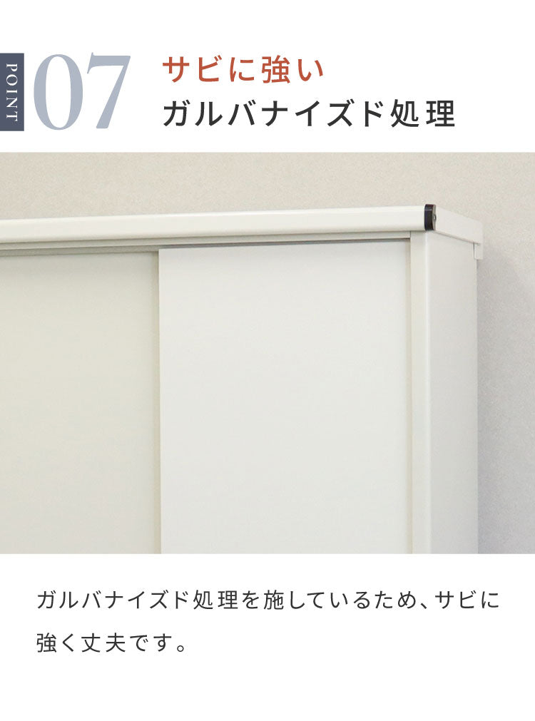 物置 Ave ラージ 存在感 幅90.5cm コンパクトサイズ 収容力 収納力 可動棚板 高さ調整可能 20段階 スライド扉 鍵付き 盗難防止 水穴付き 転倒防止設計 錆びにくい ガルバナイズド加工(代引不可)