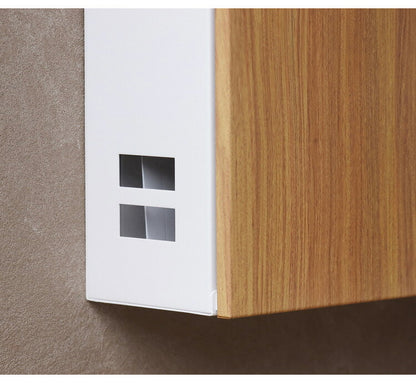 壁掛けポスト メールボックス 郵便ポスト 郵便受け ポスト 玄関 木目 ブラウン ホワイト スリット窓 シリンダー錠 木目調 デザインポスト レトロ コンパクト スタイリッシュ(代引不可)