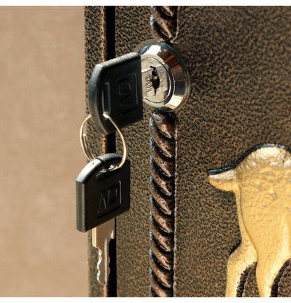 壁掛けポスト 鋳物製 鹿 郵便ポスト アンティーク風 鋳物 A4サイズ レターパック 大きめ 大容量 横開き扉 鋳造加工 ブロンズ グリーン ブラウン 郵便受け ヴィンテージ シンプル レトロ おしゃれ(代引不可)