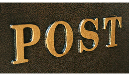 壁掛けポスト 鋳物製 クローバー 郵便ポスト アンティーク風 鋳物 A4サイズ レターパック 大きめ 大容量 横開き扉 鋳造加工 ブロンズ グリーン ブラウン 郵便受け ヴィンテージ シンプル(代引不可)