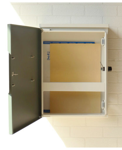 郵便ポスト キーロック式 壁掛け ステンレス 鍵2個付き さびにくい 大型 A4サイズ対応 窓付 鍵付 壁付け 軽量 北欧 ナチュラル ポスト 郵便受け 郵便 メールボックス 壁掛けポスト 壁付けポスト(代引不可)