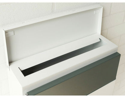 郵便ポスト キーロック式 壁掛け ステンレス 鍵2個付き さびにくい 大型 A4サイズ対応 窓付 鍵付 壁付け 軽量 北欧 ナチュラル ポスト 郵便受け 郵便 メールボックス 壁掛けポスト 壁付けポスト(代引不可)