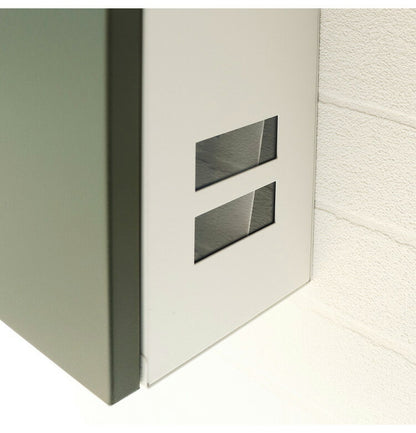 郵便ポスト キーロック式 壁掛け ステンレス 鍵2個付き さびにくい 大型 A4サイズ対応 窓付 鍵付 壁付け 軽量 北欧 ナチュラル ポスト 郵便受け 郵便 メールボックス 壁掛けポスト 壁付けポスト(代引不可)