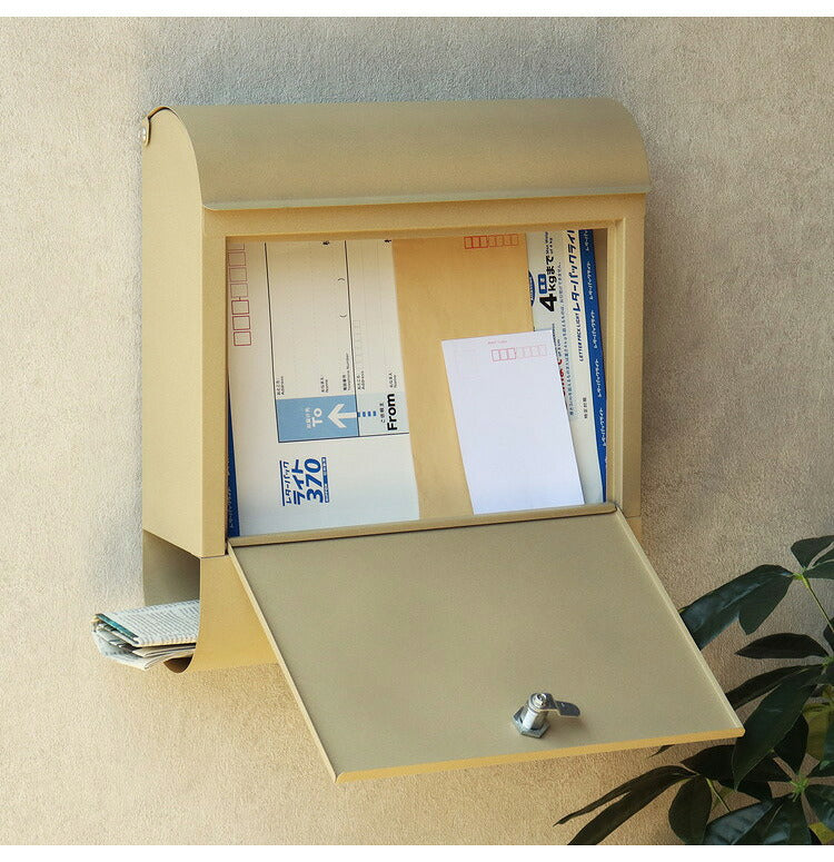 郵便ポスト 錆びにくい 鍵付き 壁掛けポスト ポスト 壁掛け ウォールポスト 壁付けポスト 郵便受け メールボックス 新聞受け 鍵付き 大容量 壁掛けタイプ 壁付けタイプ ポスト付き おしゃれ(代引不可)