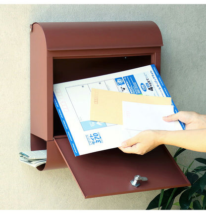 郵便ポスト 錆びにくい 鍵付き 壁掛けポスト ポスト 壁掛け ウォールポスト 壁付けポスト 郵便受け メールボックス 新聞受け 鍵付き 大容量 壁掛けタイプ 壁付けタイプ ポスト付き おしゃれ(代引不可)