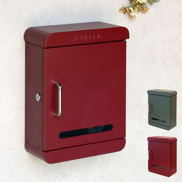 壁掛けポスト Valente 壁掛け メールボックス 壁付け 宅配 郵便 郵便受け 錆びにくい 小型 屋外 置き配 玄関 戸建て 省スペース コンパクト 大容量 一軒家 マンション アパート デリバリー ヴァレンテ(代引不可)