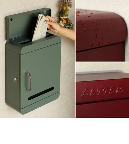 壁掛けポスト Valente 壁掛け メールボックス 壁付け 宅配 郵便 郵便受け 錆びにくい 小型 屋外 置き配 玄関 戸建て 省スペース コンパクト 大容量 一軒家 マンション アパート デリバリー ヴァレンテ(代引不可)