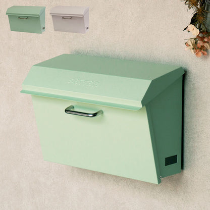 壁掛けポスト Dafne 壁掛け メールボックス 壁付け 宅配 郵便 郵便受け さびにくい 錆びにくい 小型 屋外 置き配 玄関 戸建て 省スペース コンパクト 大容量 一軒家 マンション アパート ダフネ(代引不可)