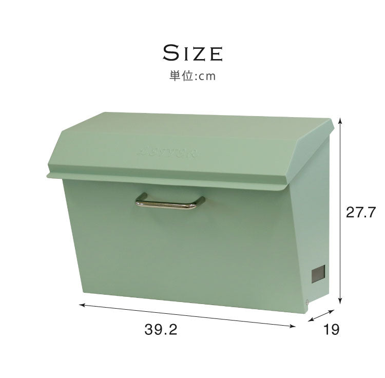 壁掛けポスト Dafne 壁掛け メールボックス 壁付け 宅配 郵便 郵便受け さびにくい 錆びにくい 小型 屋外 置き配 玄関 戸建て 省スペース コンパクト 大容量 一軒家 マンション アパート ダフネ(代引不可)