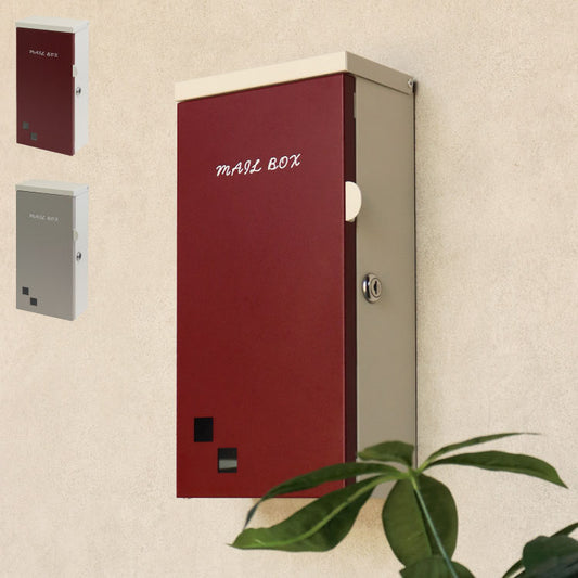 壁掛けポスト Nora 壁掛け メールボックス 壁付け 宅配 郵便 郵便受け さびにくい 錆びにくい 小型 屋外 置き配 玄関 戸建て 省スペース コンパクト 大容量 一軒家 マンション アパート ノラ(代引不可)