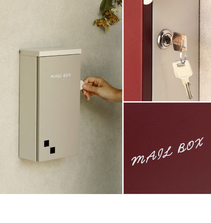 壁掛けポスト Nora 壁掛け メールボックス 壁付け 宅配 郵便 郵便受け さびにくい 錆びにくい 小型 屋外 置き配 玄関 戸建て 省スペース コンパクト 大容量 一軒家 マンション アパート ノラ(代引不可)