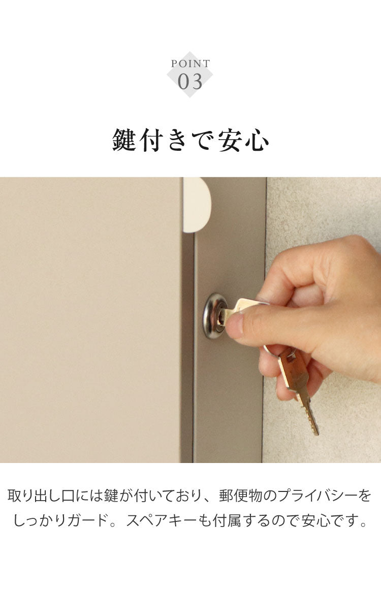 壁掛けポスト Nora 壁掛け メールボックス 壁付け 宅配 郵便 郵便受け さびにくい 錆びにくい 小型 屋外 置き配 玄関 戸建て 省スペース コンパクト 大容量 一軒家 マンション アパート ノラ(代引不可)