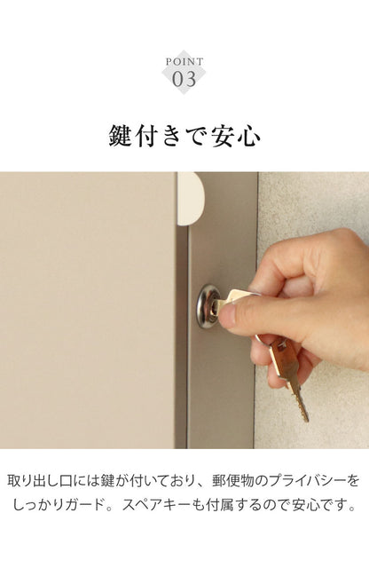 壁掛けポスト Nora 壁掛け メールボックス 壁付け 宅配 郵便 郵便受け さびにくい 錆びにくい 小型 屋外 置き配 玄関 戸建て 省スペース コンパクト 大容量 一軒家 マンション アパート ノラ(代引不可)