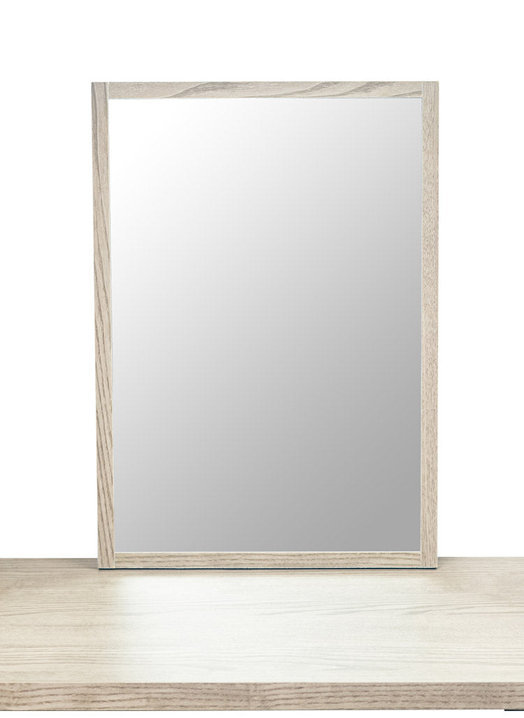 ドレッサーデスク ミラー 2点セット デスク 幅100cm 長方形 鏡 幅35×高さ50cm 化粧台 メイク台 引き出し 収納 コンパクト 木製 インテリア 机 リビング おしゃれ 北欧 かわいい 女性 テーブル(代引不可)