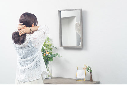 ドレッサーデスク ミラー 2点セット デスク 幅100cm 長方形 鏡 幅35×高さ50cm 化粧台 メイク台 引き出し 収納 コンパクト 木製 インテリア 机 リビング おしゃれ 北欧 かわいい 女性 テーブル(代引不可)