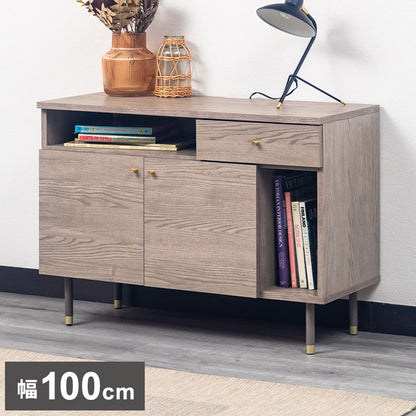 ミドルボード 幅100cm テレビ台 収納 テレビボード 脚付き タップ収納 リビング ダイニング おしゃれ シンプル コンパクト 大容量 収納棚 新生活 家具(代引不可)