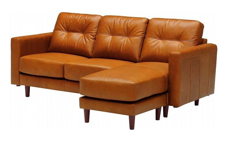 カウチソファ 3人掛け オットマン付き オイルレザー 完成品 高級感 おしゃれ 北欧 3P ソファ コーナー L字 革 2人掛け 3人用 2人用 ポケットコイル 新生活 一人暮らし(代引不可)