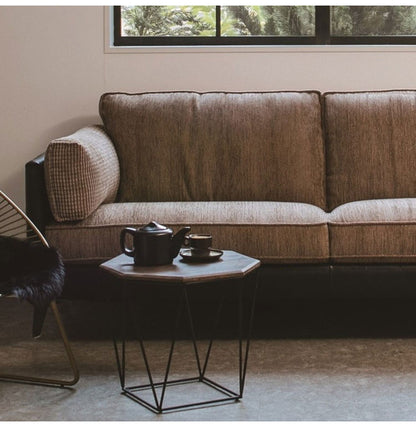 サイドテーブル 幅46cm ナイトテーブル 八角形 おしゃれ 北欧 ヴィンテージ アンティーク アイアン マンゴー材 ベッドサイド ソファサイド ienowa イエノア(代引不可)