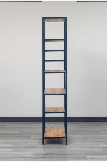 オープンシェルフ 幅80cm ハイシェルフ 天然木 オープンラック フリーラック アイアン おしゃれ 北欧 ディスプレイラック 飾り棚 ヴィンテージ アンティーク インダストリアル 雑貨 小物 収納(代引不可)