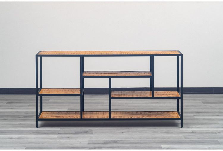 オープンシェルフ 幅150cm ローシェルフ 天然木 オープンラック フリーラック アイアン おしゃれ 北欧 ディスプレイラック 飾り棚 ヴィンテージ アンティーク インダストリアル 雑貨 小物 収納(代引不可)