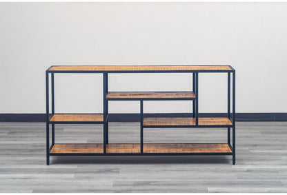 オープンシェルフ 幅150cm ローシェルフ 天然木 オープンラック フリーラック アイアン おしゃれ 北欧 ディスプレイラック 飾り棚 ヴィンテージ アンティーク インダストリアル 雑貨 小物 収納(代引不可)