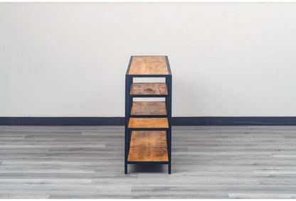 オープンシェルフ 幅150cm ローシェルフ 天然木 オープンラック フリーラック アイアン おしゃれ 北欧 ディスプレイラック 飾り棚 ヴィンテージ アンティーク インダストリアル 雑貨 小物 収納(代引不可)