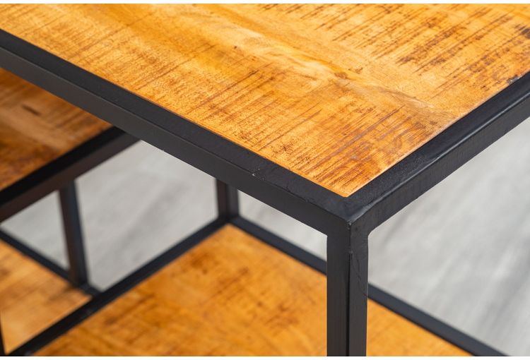 オープンシェルフ 幅150cm ローシェルフ 天然木 オープンラック フリーラック アイアン おしゃれ 北欧 ディスプレイラック 飾り棚 ヴィンテージ アンティーク インダストリアル 雑貨 小物 収納(代引不可)