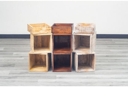 シェルフ 組み合わせ自由 幅122cm ボックス トレー付き 天然木 アイアン スチール おしゃれ 北欧 シンプル ヴィンテージ 飾り棚 雑貨 オープンラック 新生活 一人暮らし(代引不可)