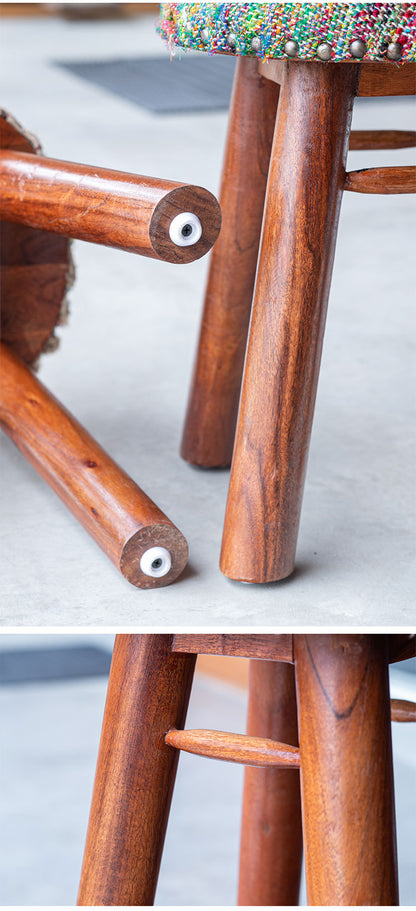 スツール キッズ 木製 天然木 シルク コットン 腰掛け いす 椅子 イス おしゃれ 北欧 モダン シンプル カラフル 新生活 一人暮らし(代引不可)