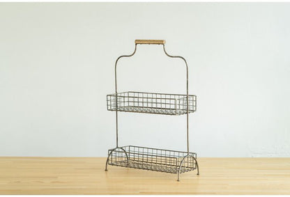 キッチンラック スパイスラック キッチン収納 スチール アンティーク調 おしゃれ シンプル 軽量 かわいい ヴィンテージ 新生活 一人暮らし(代引不可)