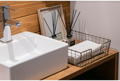 アンティーク ペーパートレー 洗面台 おしゃれ 北欧 ヴィンテージ レトロ シンプル 軽量 ワイヤー 新生活 一人暮らし(代引不可)