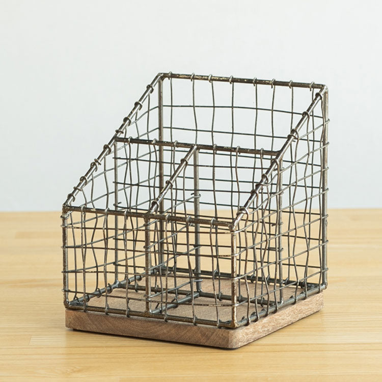 アンティーク調 リモコンホルダー おしゃれ 北欧 ワイヤー ヴィンテージ ワイヤー スチール リビング 子ども部屋 寝室(代引不可)