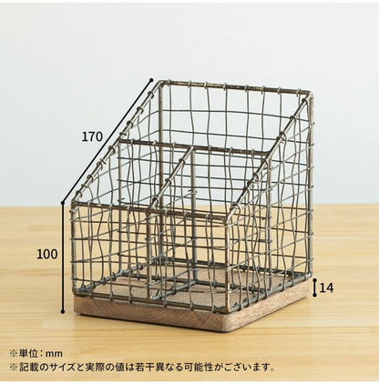 アンティーク調 リモコンホルダー おしゃれ 北欧 ワイヤー ヴィンテージ ワイヤー スチール リビング 子ども部屋 寝室(代引不可)