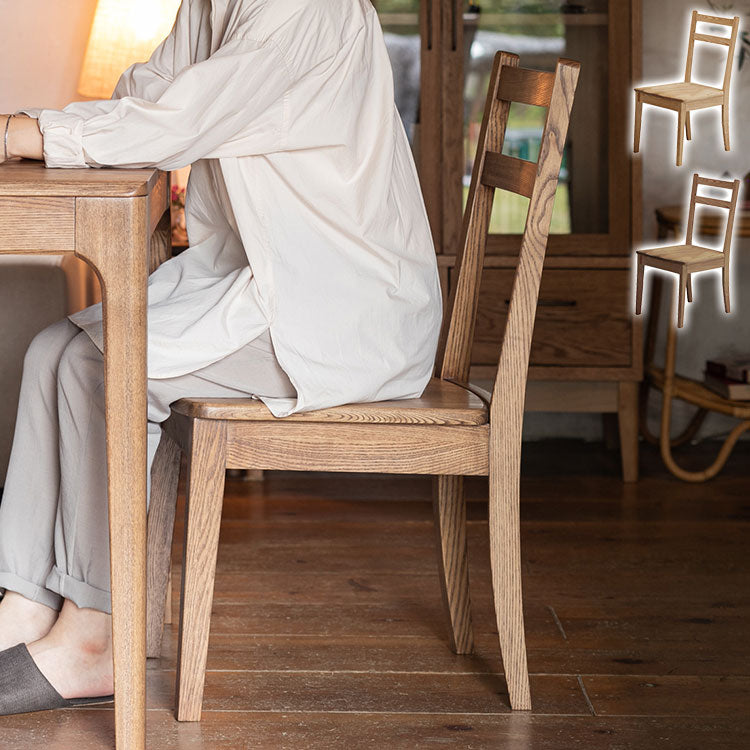 ダイニングチェア 単品 天然木 タモ無垢材 おしゃれ 北欧 オイル仕上げ イス いす 椅子 木製 木目 スツール ダイニング ienowa イエノア(代引不可)