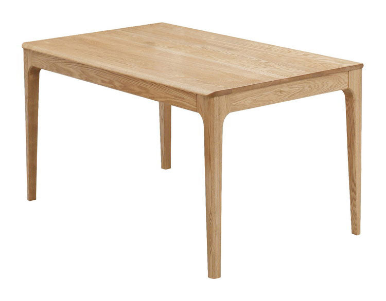 ダイニングテーブル 幅135cm 天然木 タモ無垢材 オイル仕上げ おしゃれ 北欧 シンプル 木目 木製 新生活 4人掛け 4人用 ienowa イエノア(代引不可)