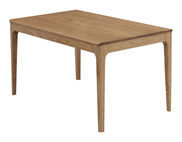 ダイニングテーブル 幅135cm 天然木 タモ無垢材 オイル仕上げ おしゃれ 北欧 シンプル 木目 木製 新生活 4人掛け 4人用 ienowa イエノア(代引不可)