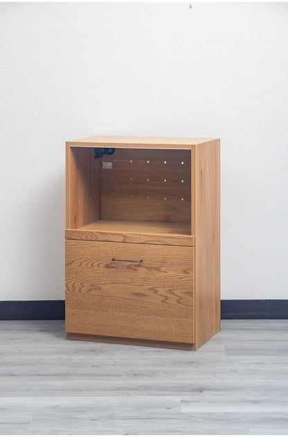 ワイズ 幅60cm レンジ台 日本製 スライド棚 天然木 シンプル キャビネット カウンター おしゃれ 北欧 かわいい シンプル 新生活 一人暮らし(代引不可)