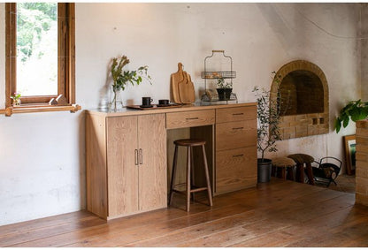 ワイズ 幅60cm 観音開きタイプ カウンター キャビネット 日本製 天然木 木製 おしゃれ シンプル 北欧 かわいい 新生活 一人暮らし(代引不可)