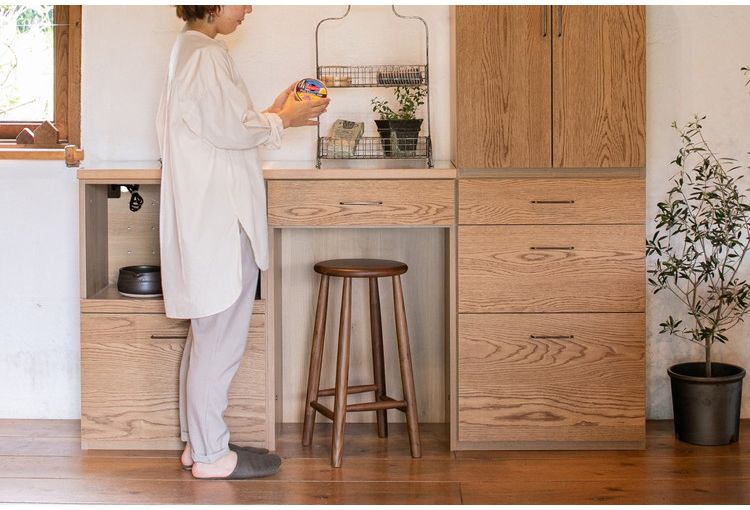 ワイズ 幅60cm 観音開きタイプ カウンター キャビネット 日本製 天然木 木製 おしゃれ シンプル 北欧 かわいい 新生活 一人暮らし(代引不可)