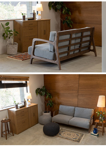 ソファフレーム ソファセット 2.5人掛け 幅158cm コットン100%帆布生地 羽毛 天然木 おしゃれ 北欧 シンプル 一人暮らし 新生活(代引不可)