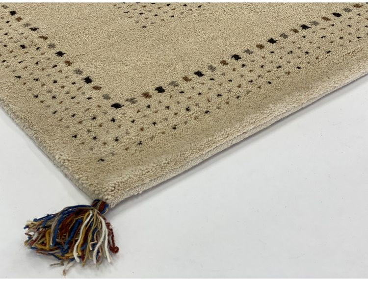 ラグ 90×130cm ウール コットン 天然素材 オールシーズン シンプル おしゃれ 北欧 絨毯 カーペット マット リビングマット 新生活 一人暮らし(代引不可)