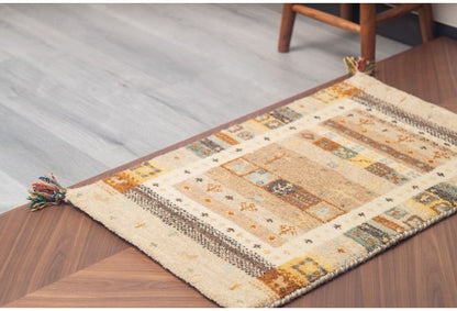 60×90ギャッベマットSNOW インテリア ラグ カーペット ラグマット ラグカーペット リビング 絨毯 玄関マット 玄関 ミニマット(代引不可)