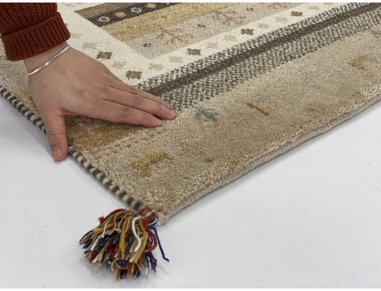 60×90ギャッベマットSNOW インテリア ラグ カーペット ラグマット ラグカーペット リビング 絨毯 玄関マット 玄関 ミニマット(代引不可)