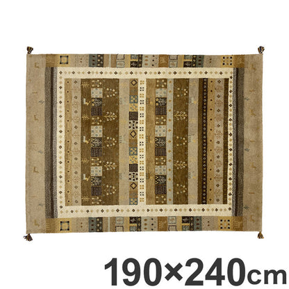 ラグ 190×240cm 冬柄 断熱 ウール コットン 天然素材 オールシーズン シンプル おしゃれ 北欧 絨毯 カーペット マット リビングマット 新生活 一人暮らし(代引不可)