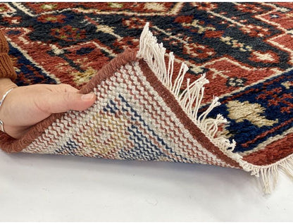 60×90トライバルマットMADRAS インテリア ラグ カーペット ラグマット ラグカーペット リビング 絨毯 玄関マット 玄関 ミニマット(代引不可)