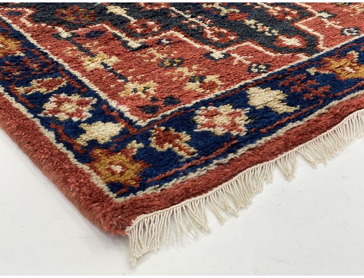 ラグ 90×130cm 柄 トライバル 部族絨毯風 ウール コットン 天然素材 オールシーズン シンプル おしゃれ 北欧 絨毯 カーペット マット リビングマット 新生活 一人暮らし(代引不可)