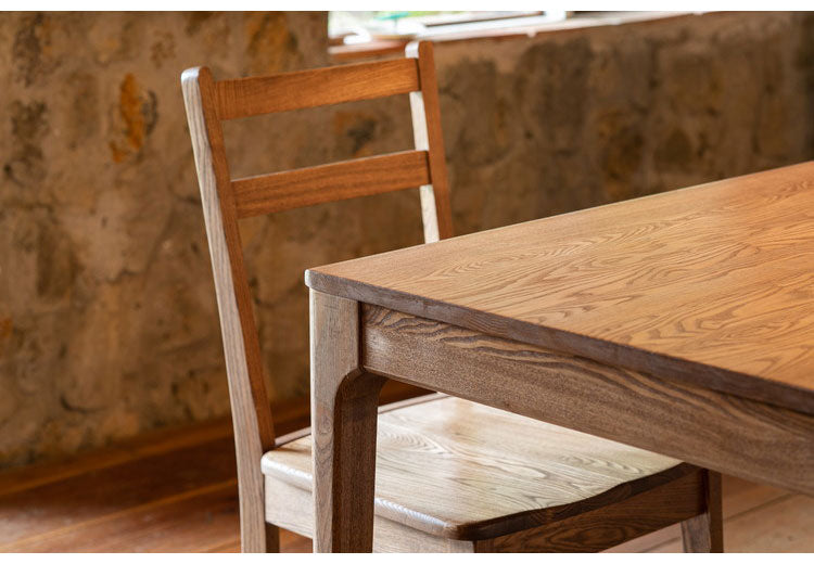 ダイニングチェア 単品 天然木 タモ無垢材 おしゃれ 北欧 オイル仕上げ イス いす 椅子 木製 木目 スツール ダイニング ienowa イエノア(代引不可)