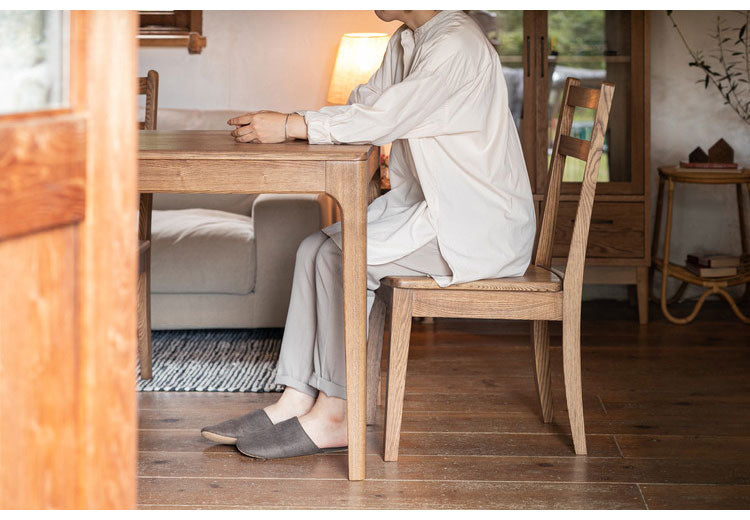 ダイニングチェア 単品 天然木 タモ無垢材 おしゃれ 北欧 オイル仕上げ イス いす 椅子 木製 木目 スツール ダイニング ienowa イエノア(代引不可)