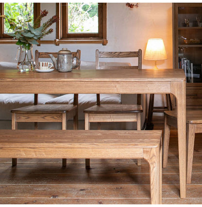 ダイニングチェア 単品 天然木 タモ無垢材 おしゃれ 北欧 オイル仕上げ イス いす 椅子 木製 木目 スツール ダイニング ienowa イエノア(代引不可)